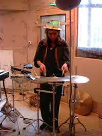 Mikado on cymbals